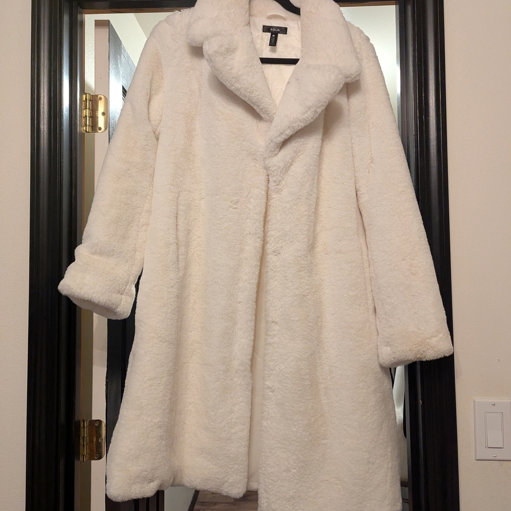 Aqua Cream Teddy Jacket